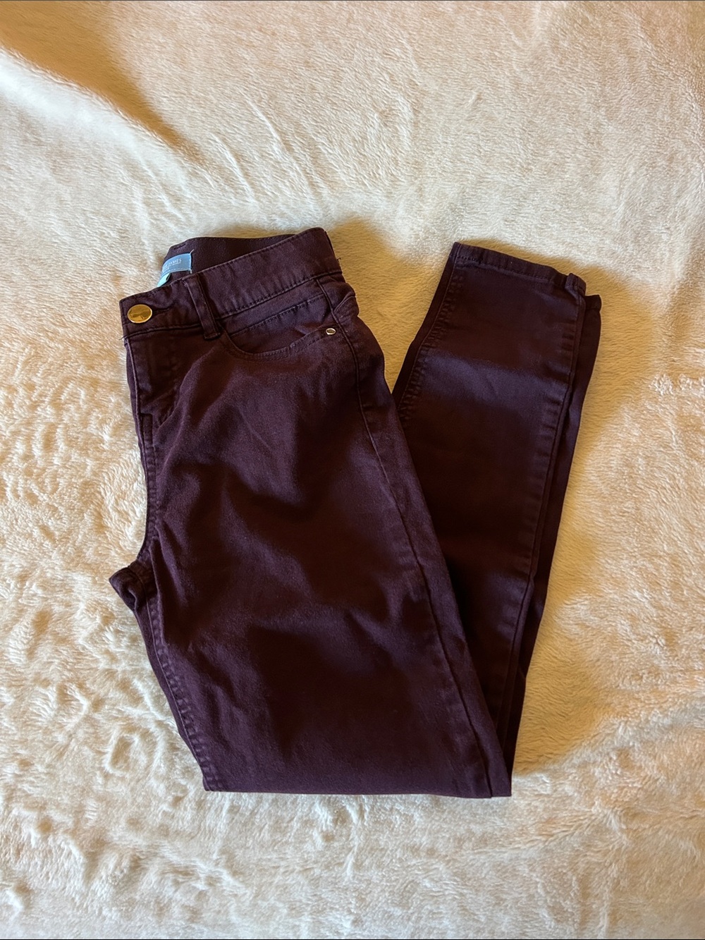 Draper James RSVP Skinny Jeans in Deep Plum